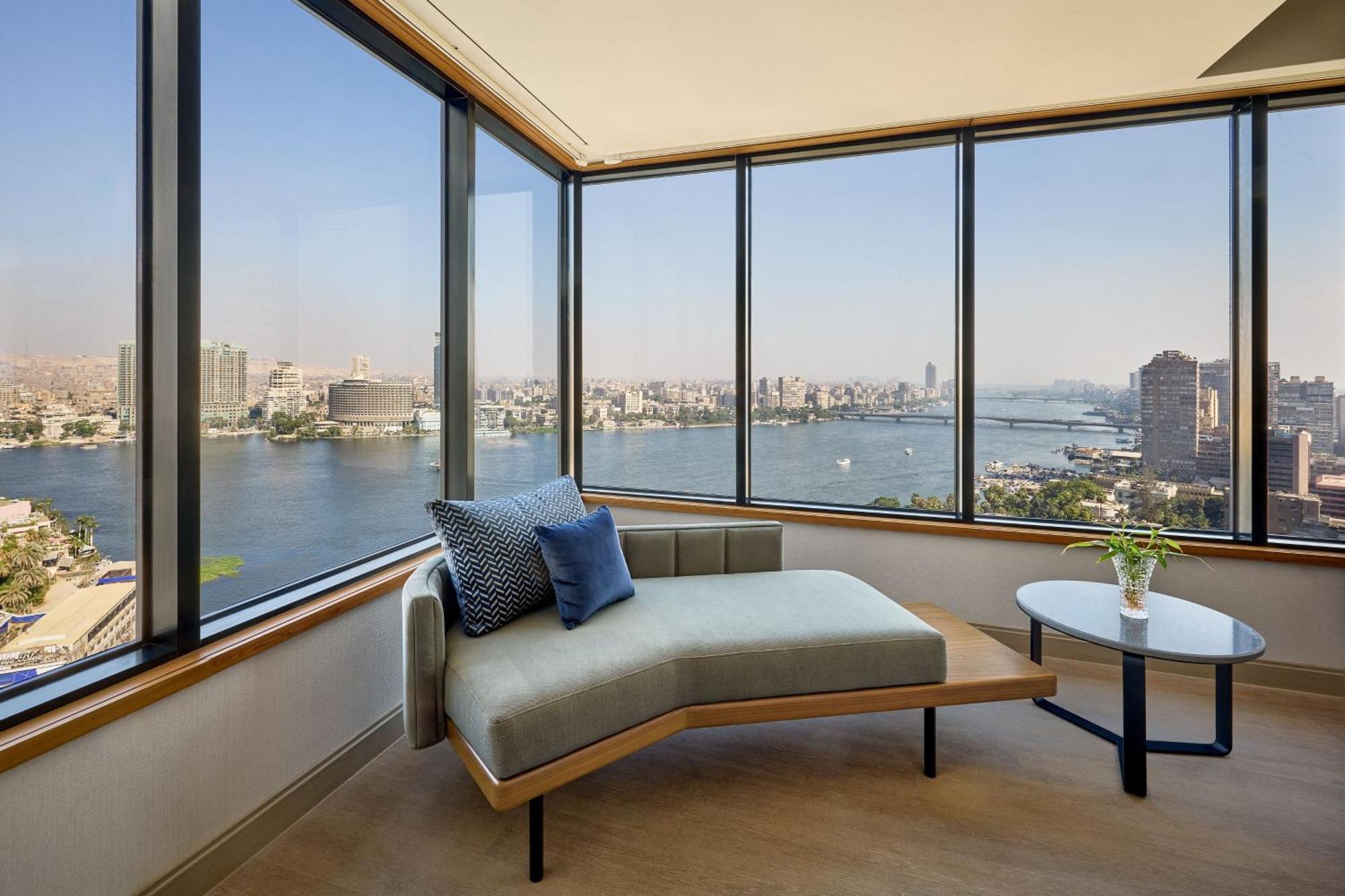 Panoramic Nile Suite Club lounge access 1 King Riverfront Balcony